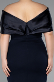 Midi Navy Blue Plus Size Cocktail Dress ABK2400