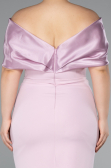 Midi Powder Color Plus Size Cocktail Dress ABK2400