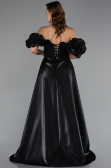Long Black Beaded Evening Dress ABU5154