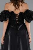 Long Black Beaded Evening Dress ABU5154
