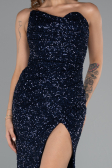 Long Navy Blue Evening Dress ABU5166