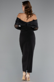 Midi Black Cocktail Dress ABK2406