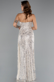 Long Beige Scaly Evening Dress ABU5167