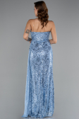 Long Light Blue Scaly Evening Dress ABU5167