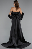 Long Black Beaded Evening Dress ABU5169