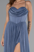 Long Indigo Prom Gown ABU5175