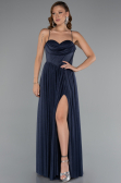 Long Navy Blue Prom Gown ABU5175