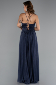 Long Navy Blue Prom Gown ABU5175