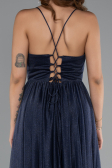 Long Navy Blue Prom Gown ABU5175