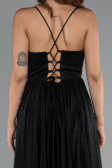 Long Black Prom Gown ABU5175