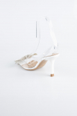 White Leather Evening Shoe AB1145