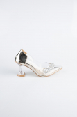 Gold Patent Leather Stiletto ABR1055