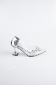 Silver Patent Leather Stiletto ABR1055