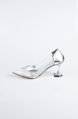 Silver Patent Leather Stiletto ABR1055