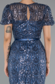 Midi Indigo Beaded Cocktail Dress ABK2412