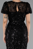 Midi Black Beaded Cocktail Dress ABK2412