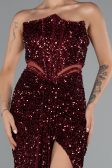 Long Burgundy Evening Dress ABU5185