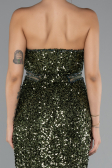 Long Olive Drab Evening Dress ABU5185