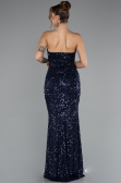 Long Navy Blue Evening Dress ABU5185