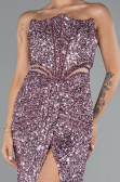 Long Powder Color Evening Dress ABU5185