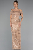 Long Gold Evening Dress ABU5186