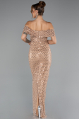 Long Gold Evening Dress ABU5186