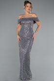 Long Grey Evening Dress ABU5186