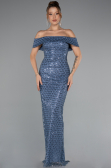 Long Indigo Evening Dress ABU5186