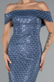 Long Indigo Evening Dress ABU5186