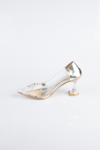 Gold Patent Leather Stiletto ABR1055