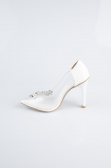 White Patent Leather Evening Shoe AB1150