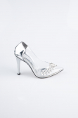 Silver Patent Leather Evening Shoe AB1150