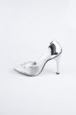 Silver Patent Leather Evening Shoe AB1150