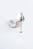 Silver Patent Leather Evening Shoe AB1150