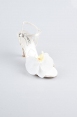 White Satin Evening Shoe AB1151