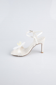 White Satin Evening Shoe AB1151