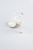 White Satin Evening Shoe AB1151
