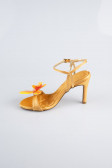 Yellow Satin Evening Shoe AB1151