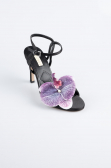 Black Satin Evening Shoe AB1151