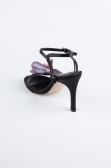 Black Satin Evening Shoe AB1151