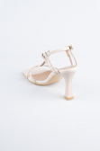 Beige Leather Evening Shoe AB1153