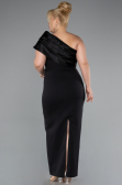 Black Midi Plus Size Evening Dress ABK2414