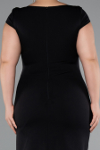Black Midi Plus Size Party Dress ABK2340