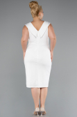 Midi White Plus Size Party Dress ABK2422