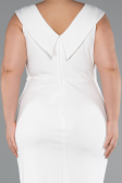 Midi White Plus Size Party Dress ABK2422