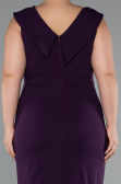 Midi Purple Plus Size Party Dress ABK2422