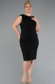 Midi Black Plus Size Party Dress ABK2422