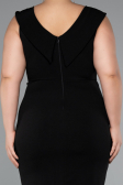 Midi Black Plus Size Party Dress ABK2422