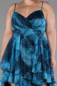 Long Oil Green Plus Size Evening Dress ABU5211