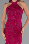 Long Fuchsia Evening Dress ABU5213